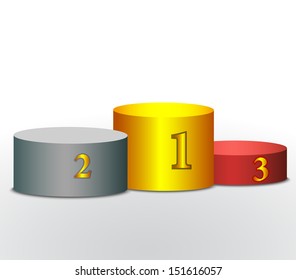 winner's podium 