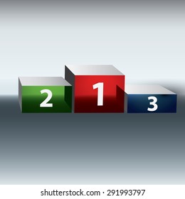 Winners podium (3 places)