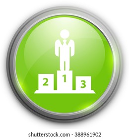 Winners podium icon. winners Awarding button