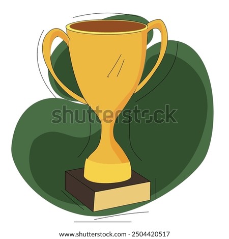 Winner's trophy icon. Trophy Cup