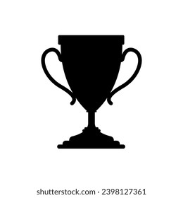 Winner's trophy icon. Symbol of victory in a sports event.