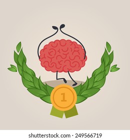 Winning Brain character