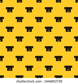 Winning cheque in casino pattern seamless vector repeat geometric yellow for any design