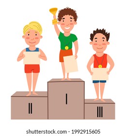 509 Children podium sport medal Images, Stock Photos & Vectors ...