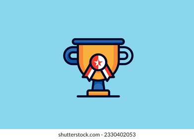 logotipo de diseño de plantilla de vectores de taza ganadora