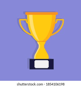 Winning gold vector  illustration  icon 