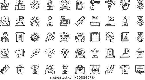 Winning icons High-Quality Vector Icons Collection with Editable Stroke. Ideal for Professional and Creative Projects.