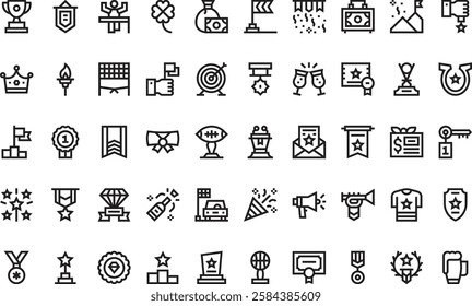 Winning icons High-Quality Vector Icons Collection with Editable Stroke. Ideal for Professional and Creative Projects.