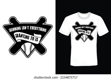 Diseño de camisetas de béisbol, vintage, tipografía