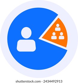winning market share modern icon illustration
