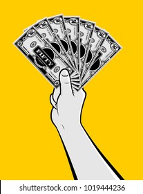 Winning money hand