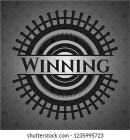 Winning realistic dark emblem