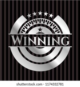 Winning silver emblem