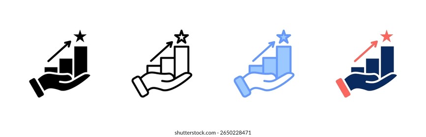 Winning Step icon sheet multiple style collection