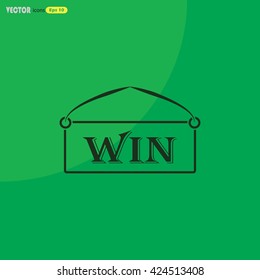 winning tablet simple vector icon