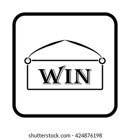 winning tablet simple vector icon