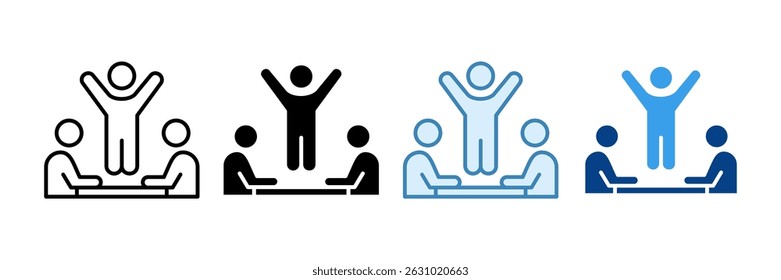 Winning Team Icon Set Multiple Style Collection