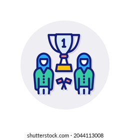 Winning Team icon in vector. Logotype