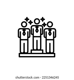 Winning Team icon in vector. Logotype