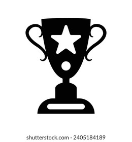 Winning trophy cup, trophy, mission icon, Perfect use for print media, web, stock images, commercial use or any kind of design project.