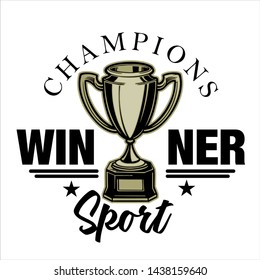 winning trophy designs, with vector style suitable for your sport shirt sticker and many other
