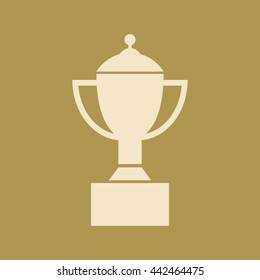 Winning Trophy Icon. Eps-10.
