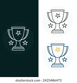 Winning Victory Vector Icon Design
