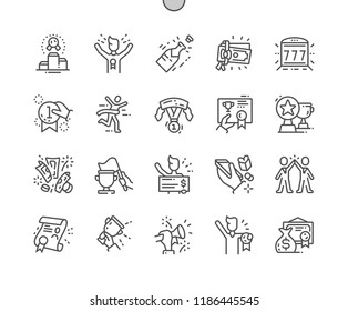 Winning Well-crafted Pixel Perfect Vector Thin Line Icons 30 2x Grid for Web Graphics and Apps. Simple Minimal Pictogram