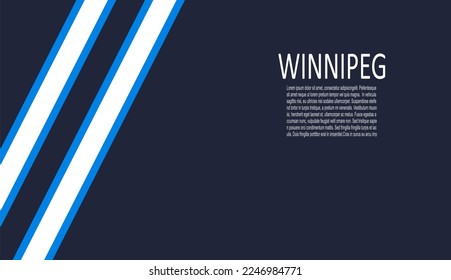 Winnipeg Jets ice hockey team uniform colors. Template for presentation or infographics.