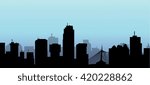 Winnipeg Night Skyline - Vector