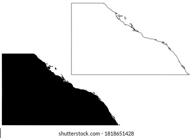 Winona County, Minnesota (U.S. county, United States of America, USA, U.S., US) map vector illustration, scribble sketch Winona map