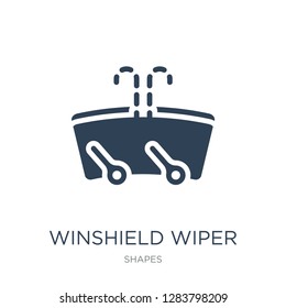 winshield wiper icon vector on white background, winshield wiper trendy filled icons from Shapes collection, winshield wiper vector illustration