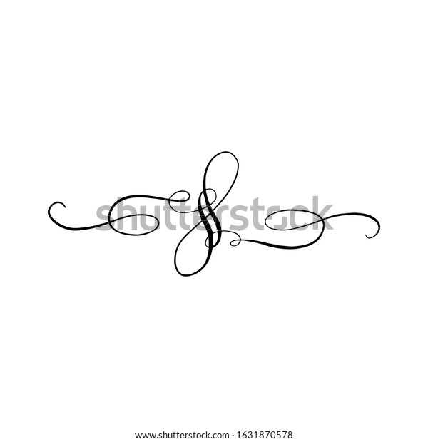 Wintage handdrawn decorative\
flourishes. Calligraphy swashes for text, photo, blog, print,\
tatoo. 
