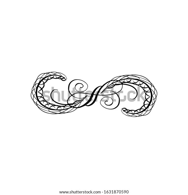 Wintage handdrawn decorative\
flourishes. Calligraphy swashes for text, photo, blog, print,\
tatoo. 