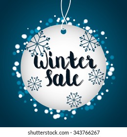 Winte time and snow graphic design, vector illustration eps10