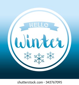 Winte time and snow graphic design, vector illustration eps10
