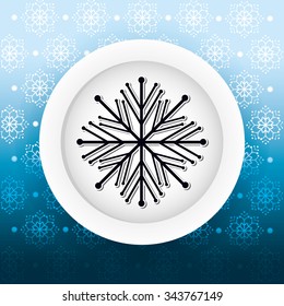 Winte time and snow graphic design, vector illustration eps10