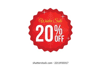 Winter up to 20 percent off sale, 20 percent winter sale offer