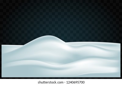 Winter abstract background, snow-covered relief hills with shadows on the checkered backdrops.