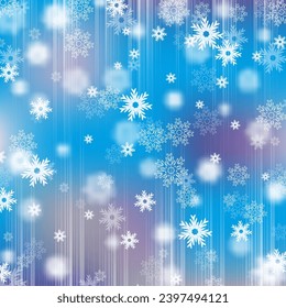 Winter abstract background with snowflakes, poster, banner for winter holidays