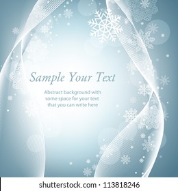 Winter abstract background with space for your text