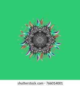 Winter abstract background. Vector christmas abstract colorful background with falling snowflake. Christmas background with snowflakes. Vector illustration.