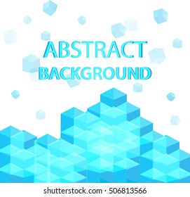 Winter abstract background. Vector illustration.