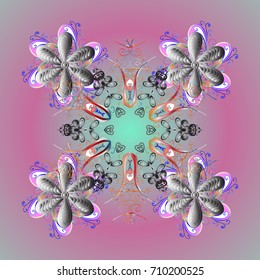 Winter abstract background. Vector illustration. Christmas background with snowflakes.