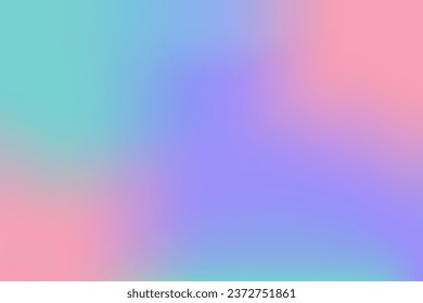 Winter abstract blank blur gradient background with blue, pink, green, violette colors. Vector horizontal concept for winter party poster, flyer, web baner, social media design.