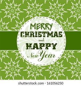 Winter abstract card