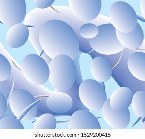 Winter. Abstract Geometric Colorful Background. High Saturated. Gradients Different Geometrical Shapes
