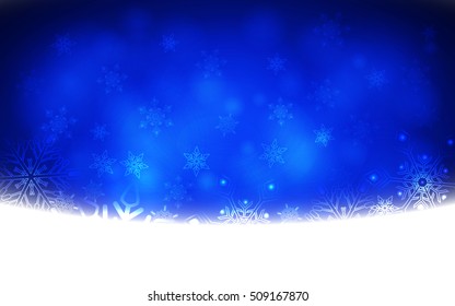 Winter Abstract Snowflake Background. Christmas background. Vector illustration