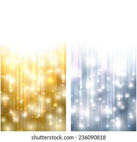Winter abstract vertical banners. Christmas background with snowflakes and sparkles. Vector.  
