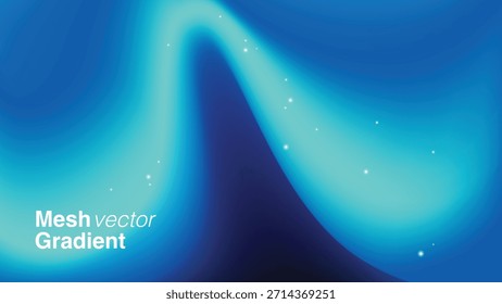 Abstracción de invierno, textura de Vector fluida azul